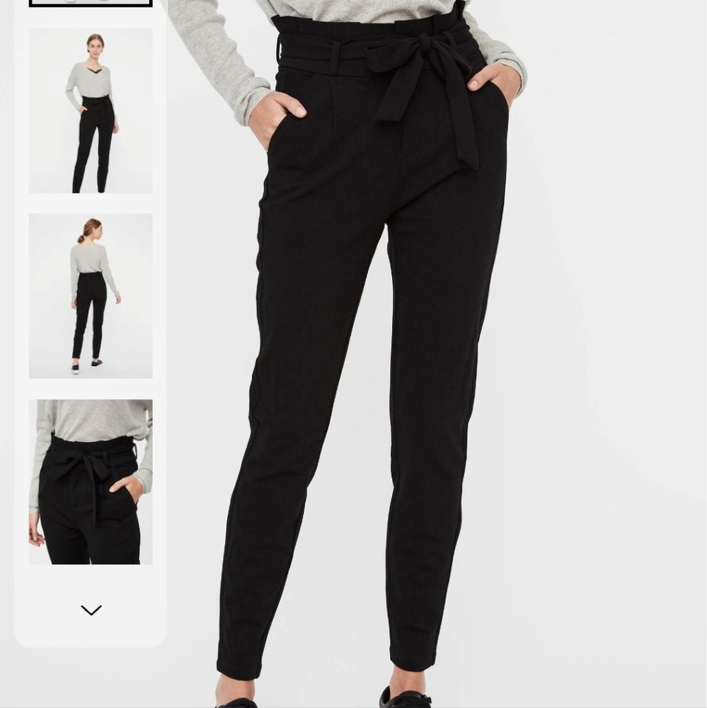 4/$20 Vero Moda Black Belted Women's Pants